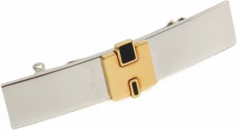Hermès Vintage Pre-owned Metal hair-accessories Grijs Dames