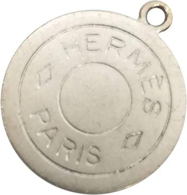 Hermès Vintage Pre-owned Metal necklaces Grijs Dames