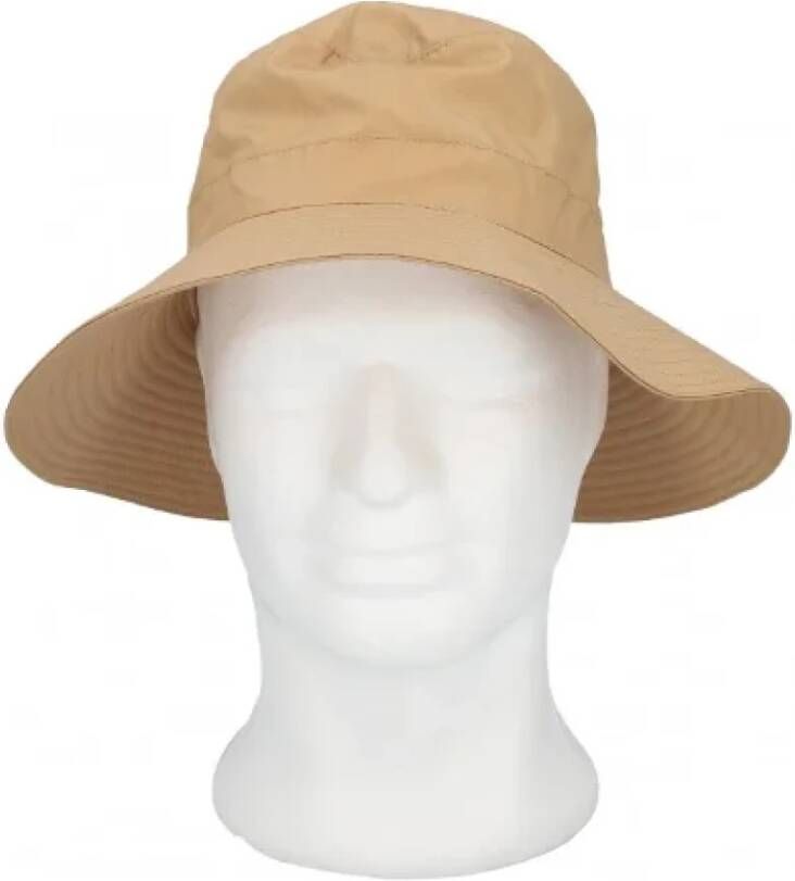 Hermès Vintage Pre-owned Nylon hats Beige Unisex