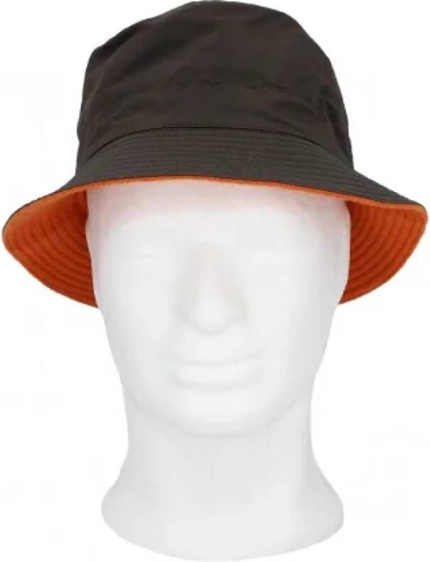 Hermès Vintage Pre-owned Nylon hats Bruin Unisex