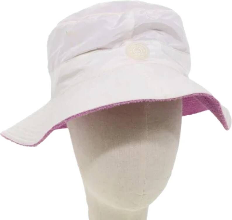 Hermès Vintage Pre-owned Nylon hats White Unisex