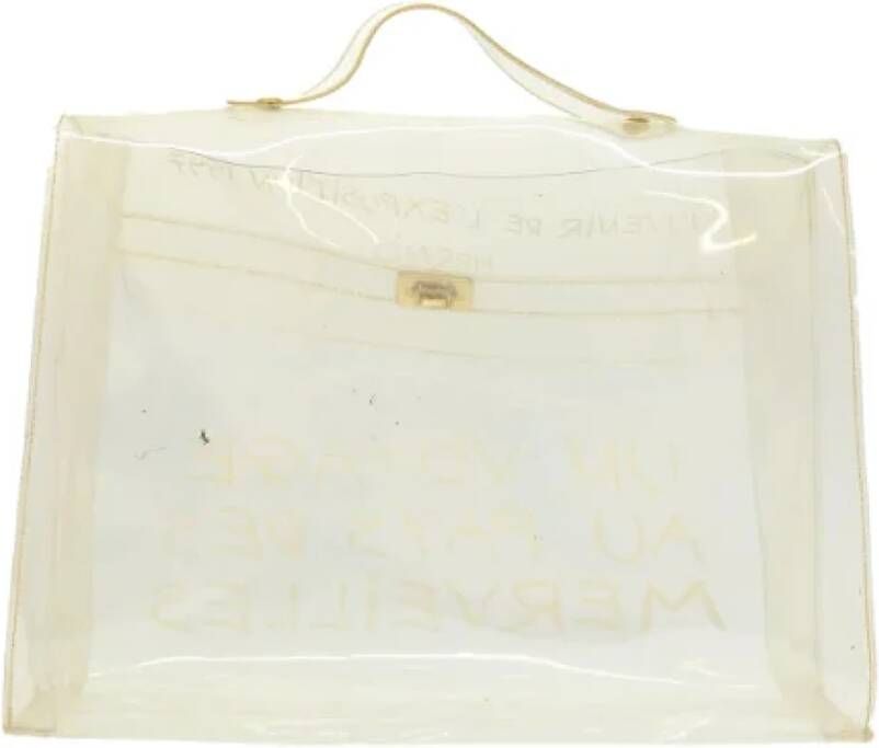 Hermès Vintage Pre-owned Plastic handbags White Dames