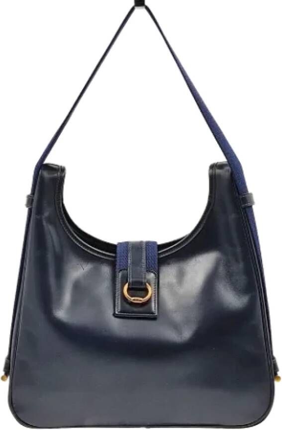 Hermès Vintage Pre-owned Shoulder Bags Blauw Dames
