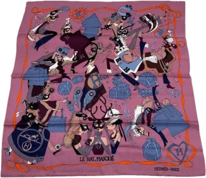 Hermès Vintage Pre-owned Silk scarves Purple Dames