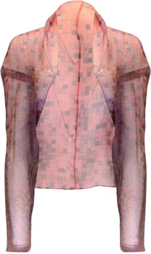 Hermès Vintage Pre-owned Silk tops Roze Dames