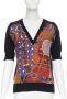 Hermès Vintage Pre-owned Silk tops Zwart Dames - Thumbnail 1