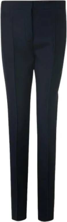 Hermès Vintage Pre-owned Wool bottoms Zwart Dames