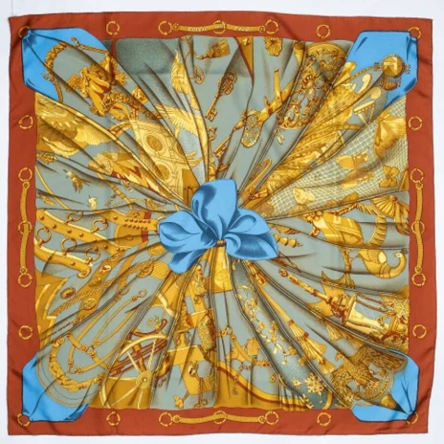 Hermès Vintage Pre-ownedOtherScarves Oranje Dames