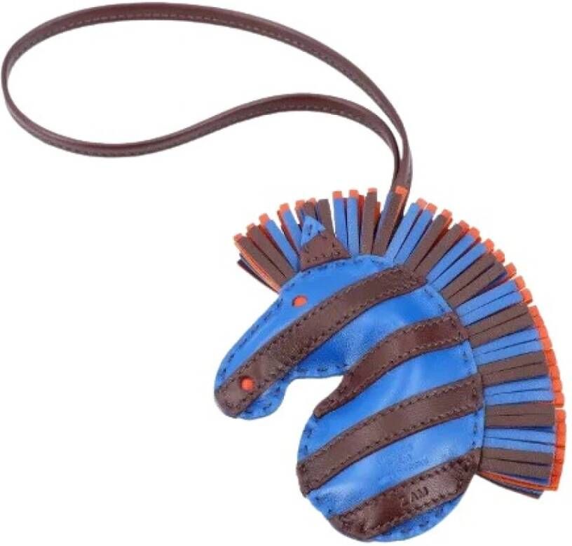 Hermès Vintage Tweedehands accessoire Blauw Dames