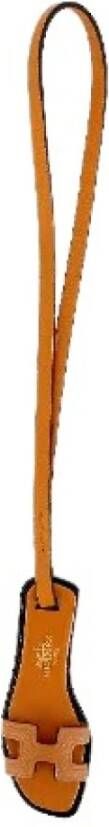 Hermès Vintage Tweedehands accessoire Bruin Dames