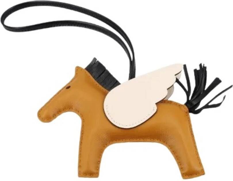 Hermès Vintage Tweedehands accessoire Bruin Dames