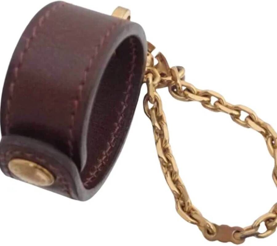 Hermès Vintage Tweedehands accessoire Bruin Dames