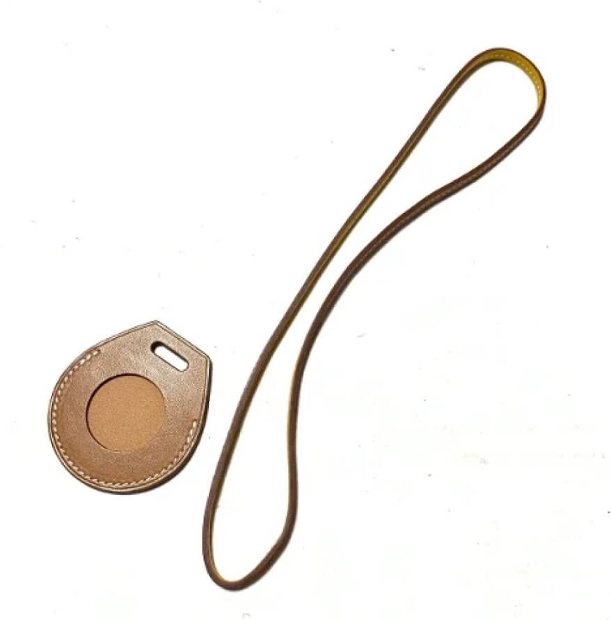 Hermès Vintage Tweedehands accessoire Bruin Dames