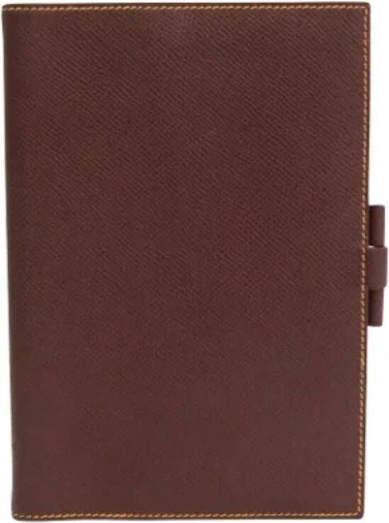 Hermès Vintage Tweedehands accessoire Bruin Dames