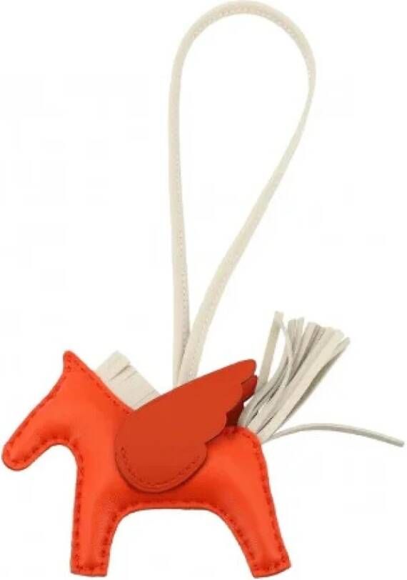 Hermès Vintage Tweedehands accessoire Oranje Dames