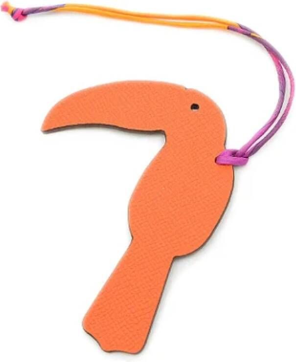 Hermès Vintage Tweedehands accessoire Oranje Dames