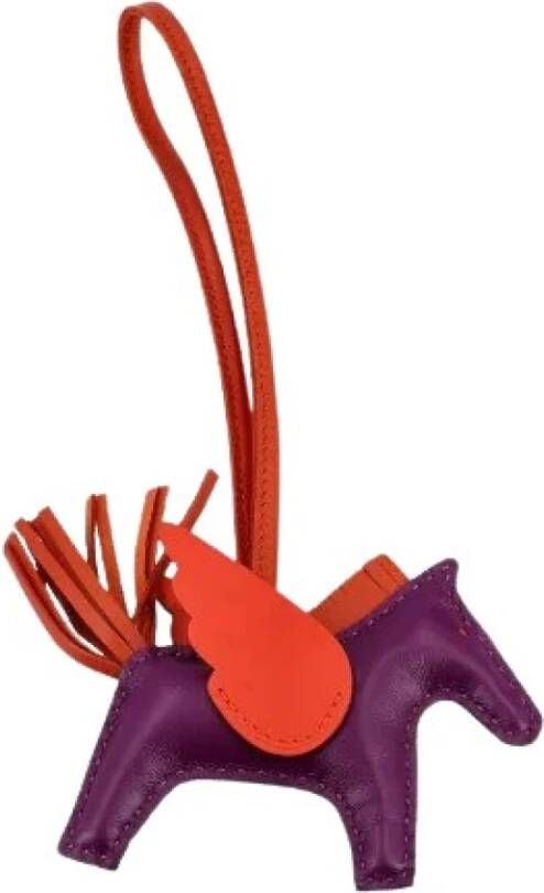 Hermès Vintage Tweedehands accessoire Purple Dames