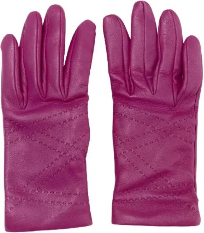 Hermès Vintage Tweedehands accessoire Purple Dames