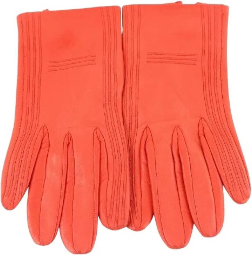 Hermès Vintage Tweedehands accessoire Rood Dames