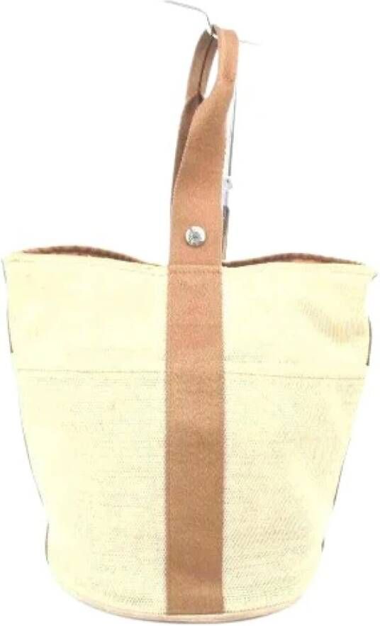 Hermès Vintage Tweedehands handtas Beige Dames