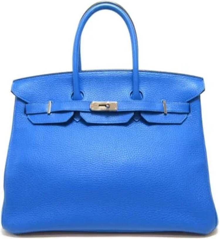 Hermès Vintage Tweedehands handtas Blauw Dames