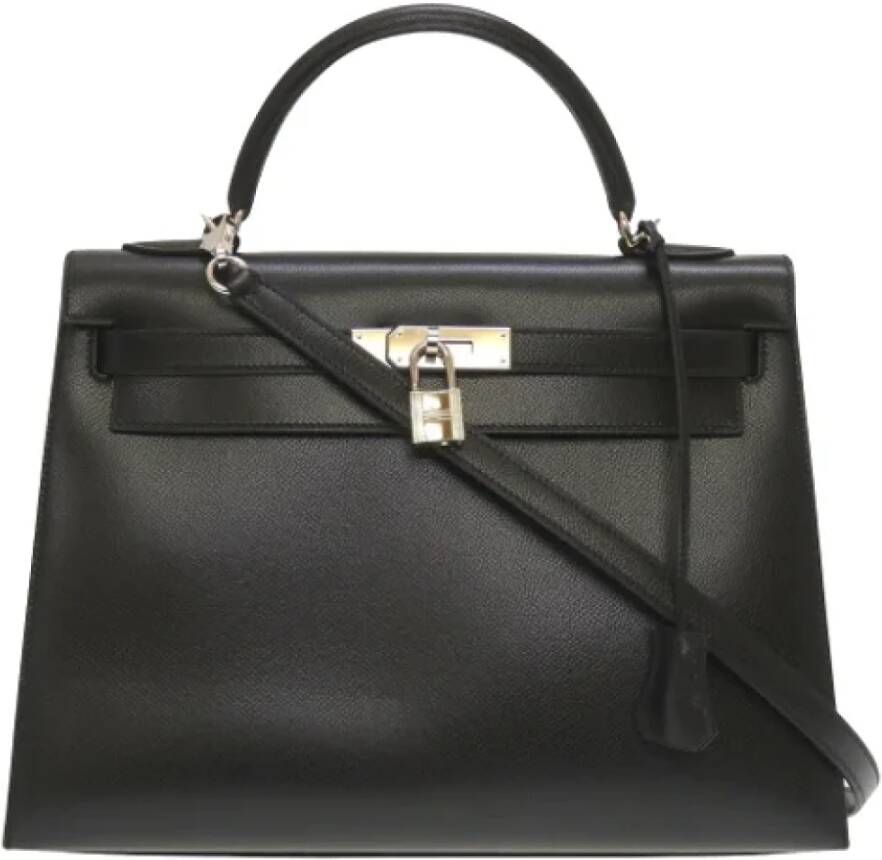 Hermès Vintage Tweedehands handtas Zwart Unisex