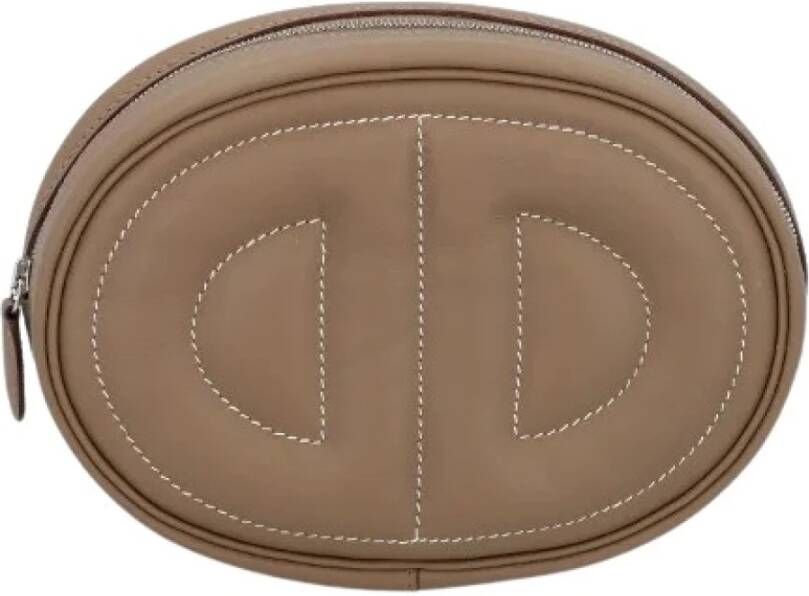 Hermès Vintage Tweedehands heuptas Beige Dames