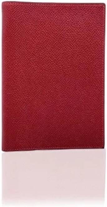 Hermès Vintage Tweedehands portemonnees Rood Dames