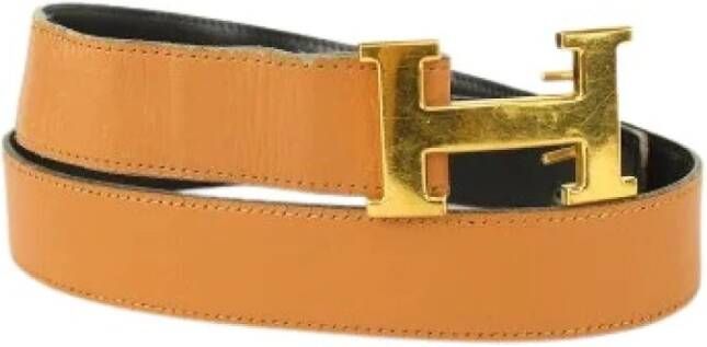 Hermès Vintage Tweedehands riem Bruin Dames