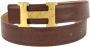 Hermès Vintage Tweedehands riem Bruin Heren - Thumbnail 1