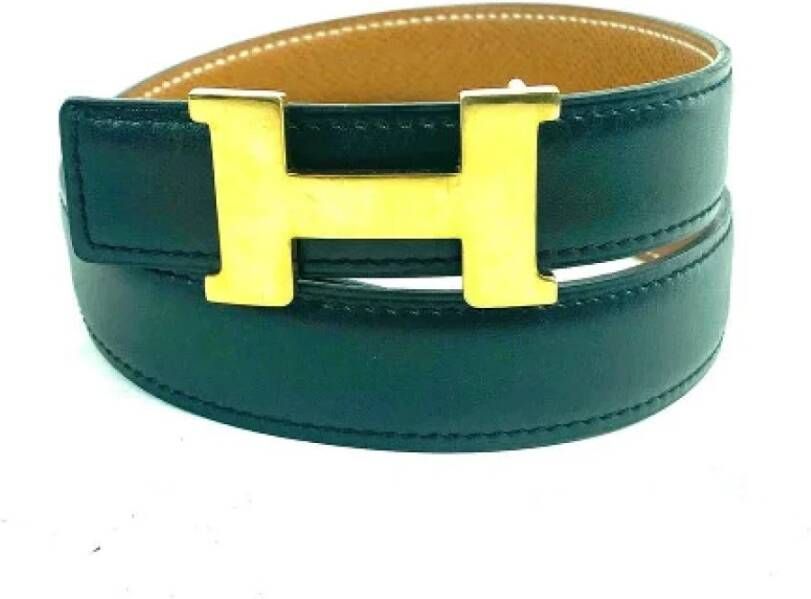 Hermès Vintage Tweedehands riem Groen Dames