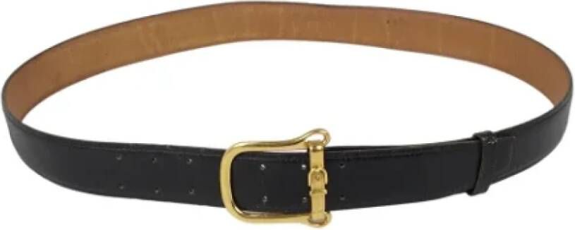 Hermès Vintage Tweedehands riem Zwart Dames