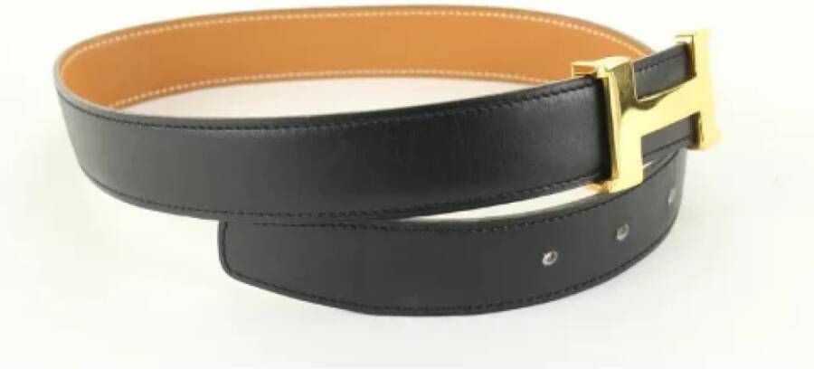 Hermès Vintage Tweedehands riem Zwart Dames