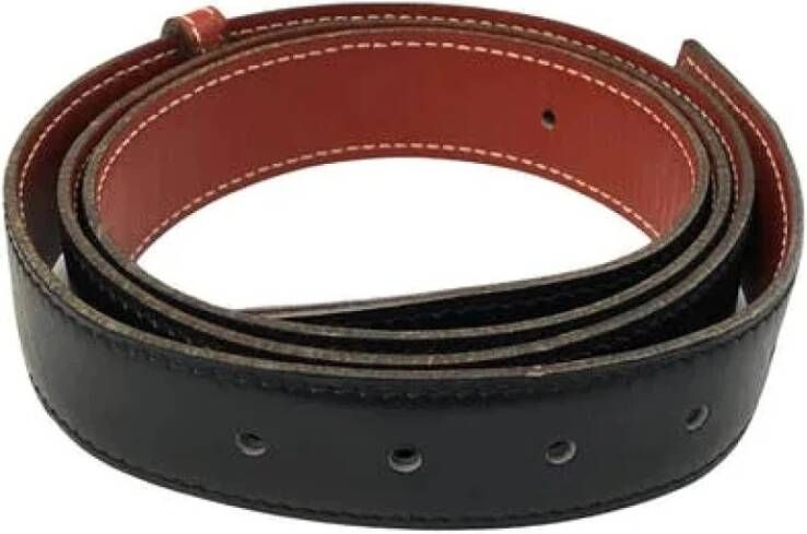 Hermès Vintage Tweedehands riem Zwart Unisex