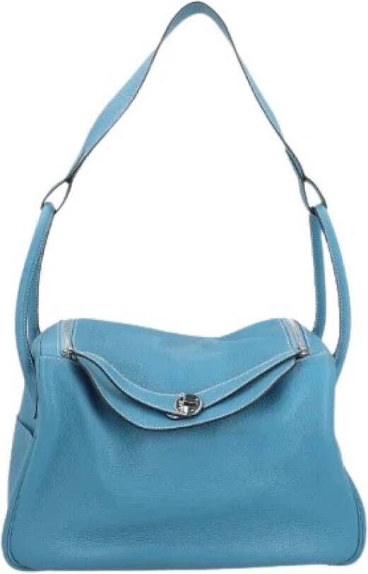 Hermès Vintage Tweedehands schoudertas Blauw Dames