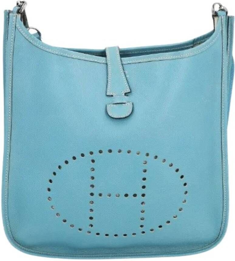Hermès Vintage Tweedehands schoudertas Blauw Dames