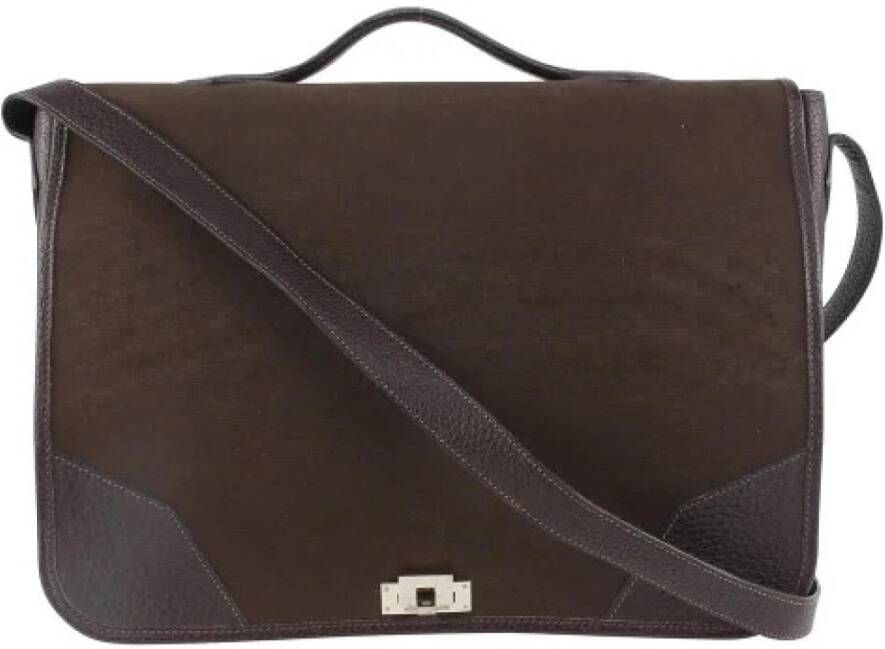 Hermès Vintage Tweedehands schoudertas Bruin Dames