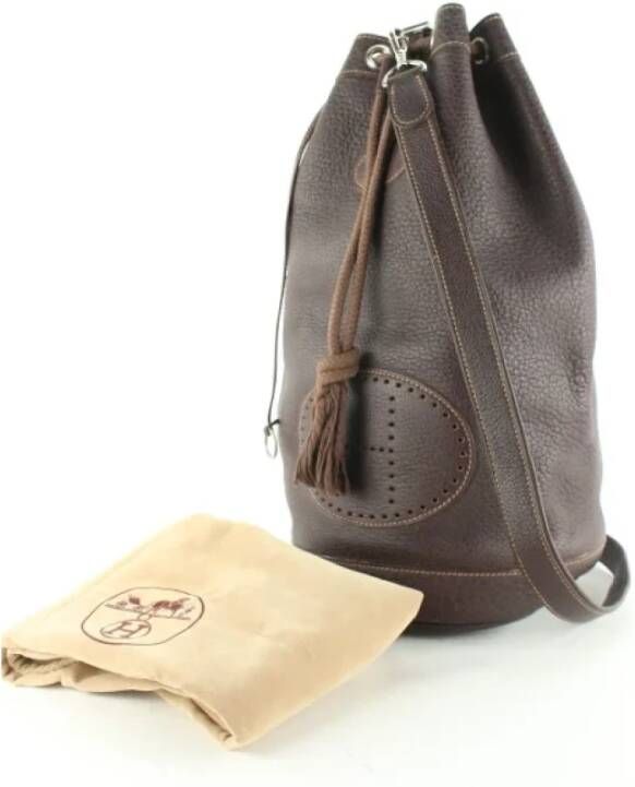 Hermès Vintage Tweedehands schoudertas Bruin Dames