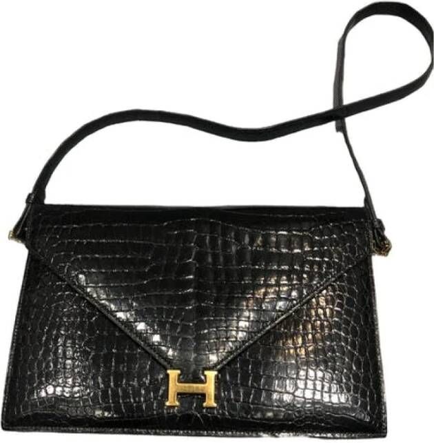 Hermès Vintage Tweedehands schoudertas Zwart Dames