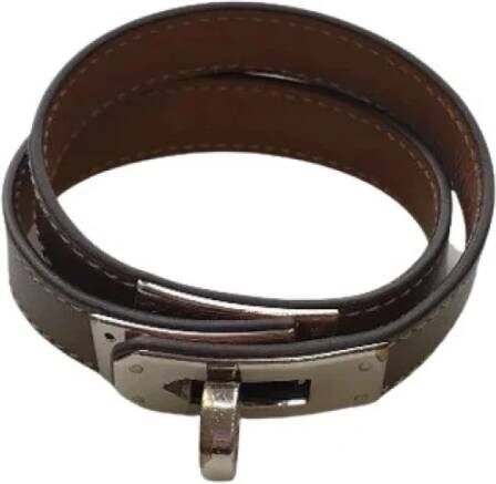 Hermès Vintage Tweedehands sieraden Bruin Dames