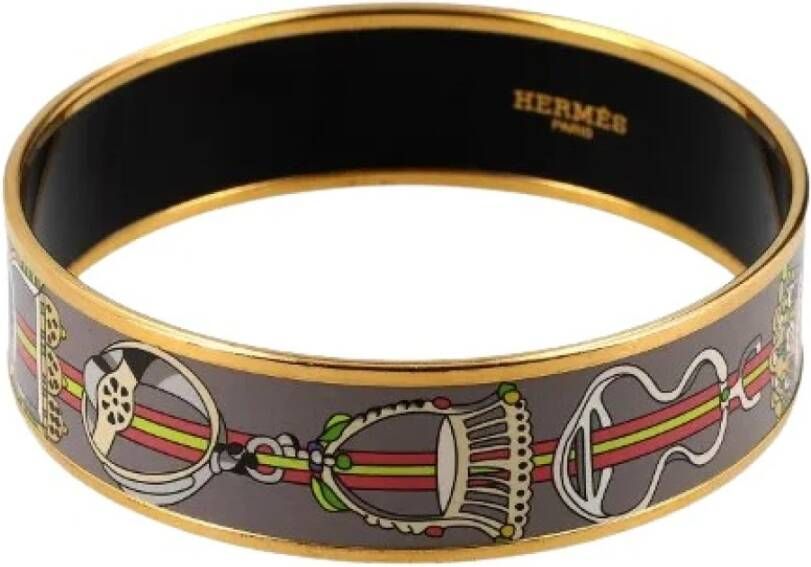 Hermès Vintage Tweedehands sieraden Grijs Dames