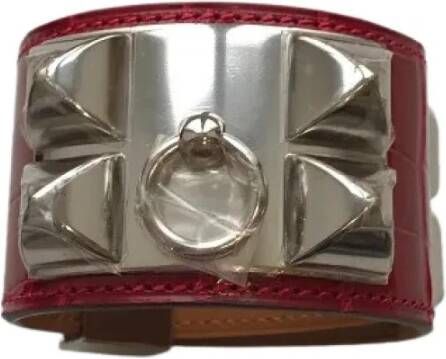 Hermès Vintage Tweedehands sieraden Rood Dames