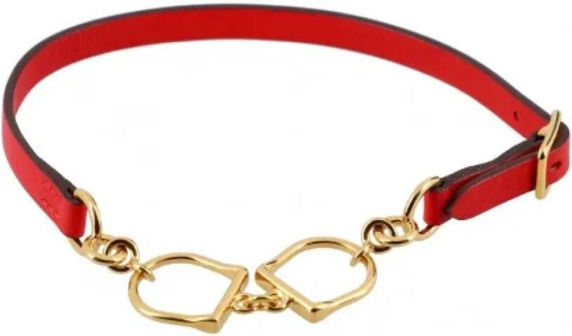 Hermès Vintage Tweedehands sieraden Rood Dames