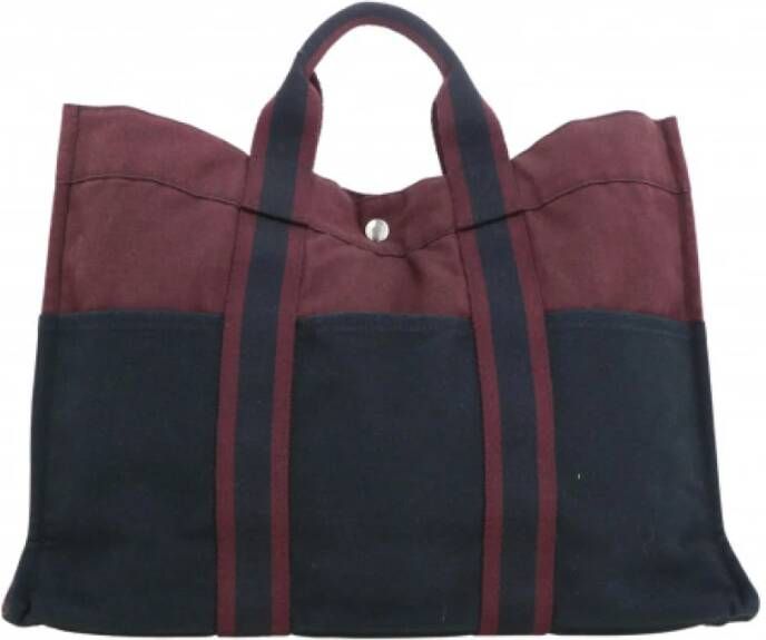 Hermès Vintage Tweedehands tas Rood Dames
