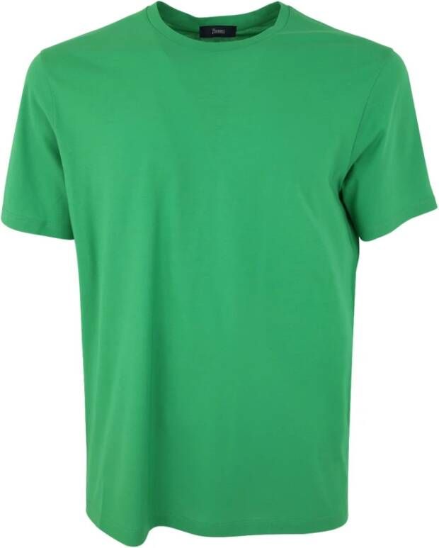 Herno 7410 GRE Crepe T-Shirt Groen Heren