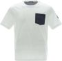 Herno Bicolor T-Shirt met Tashino Design White Heren - Thumbnail 1
