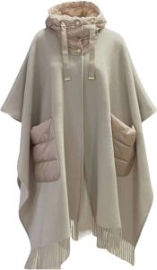 Herno Cape jacket with ultralight Beige Dames