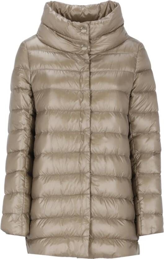 Herno Down Coats Beige Dames