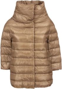 Herno Down jacket with 3 4 sleeve Beige Dames