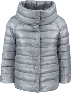 Herno Down Jacket With 3 4 Sleeve Blauw Dames